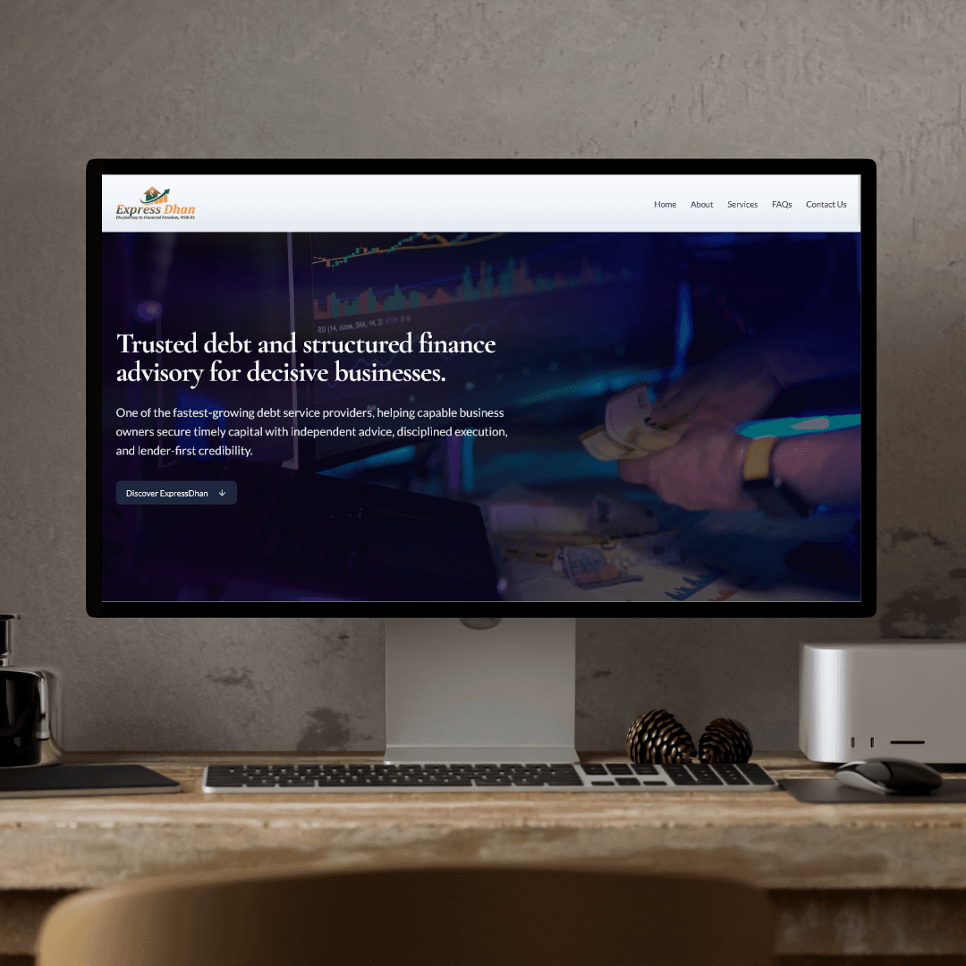 Express Dhan website preview