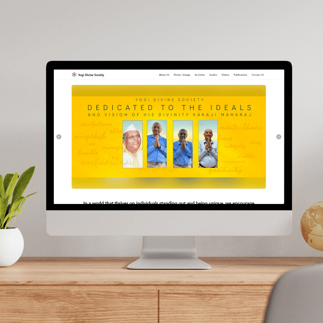 Yogi Divine Society website preview